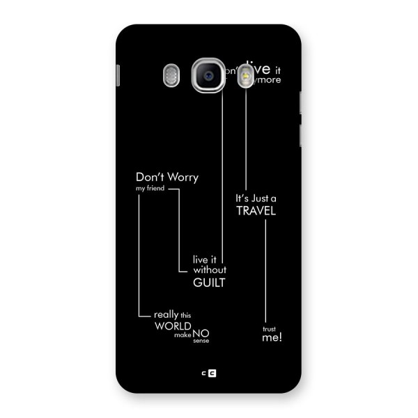 Quotes Of Life Back Case for Galaxy J5 2016