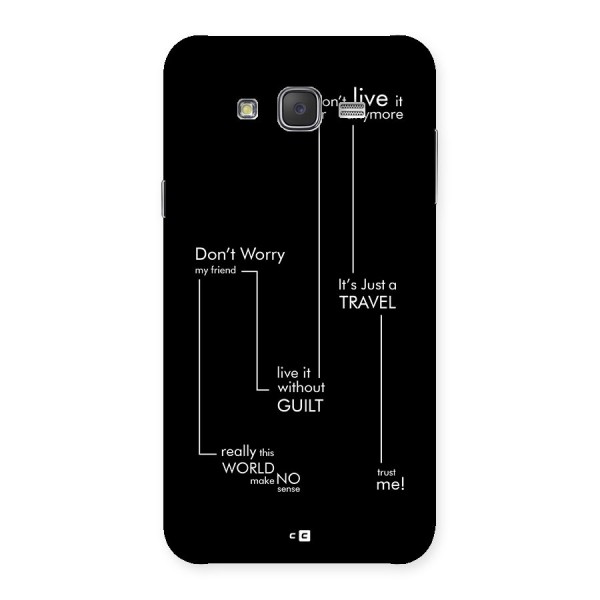 Quotes Of Life Back Case for Galaxy J7