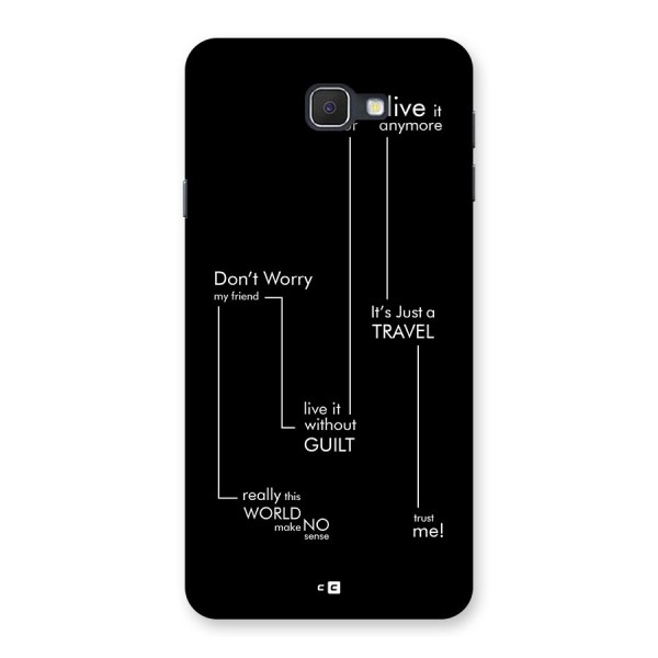 Quotes Of Life Back Case for Galaxy J7 Prime