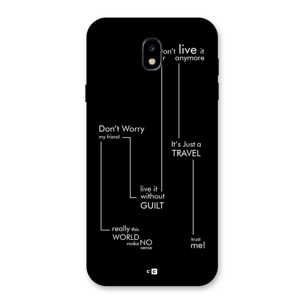 Quotes Of Life Back Case for Galaxy J7 Pro