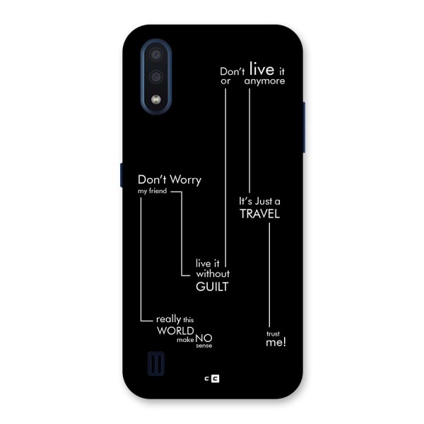 Quotes Of Life Back Case for Galaxy M01