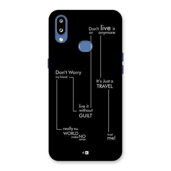 Quotes Of Life Back Case for Galaxy M01s