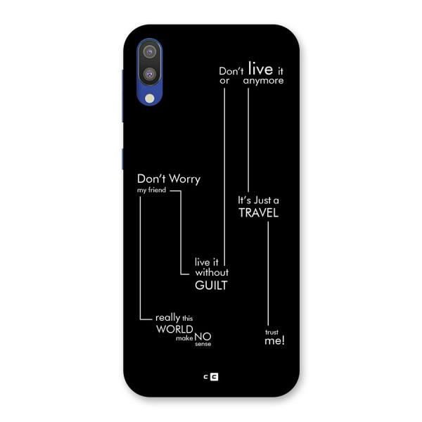 Quotes Of Life Back Case for Galaxy M10