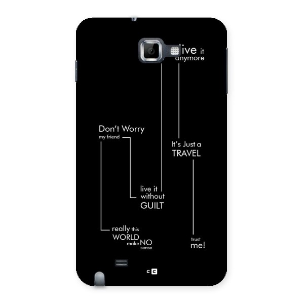 Quotes Of Life Back Case for Galaxy Note