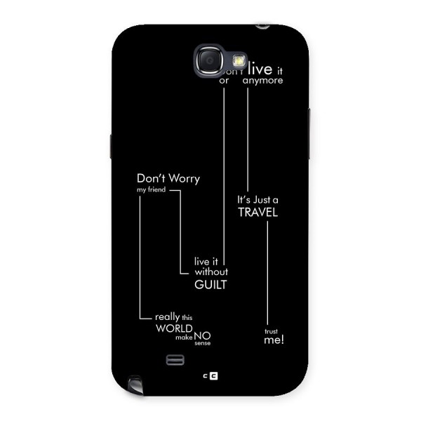 Quotes Of Life Back Case for Galaxy Note 2