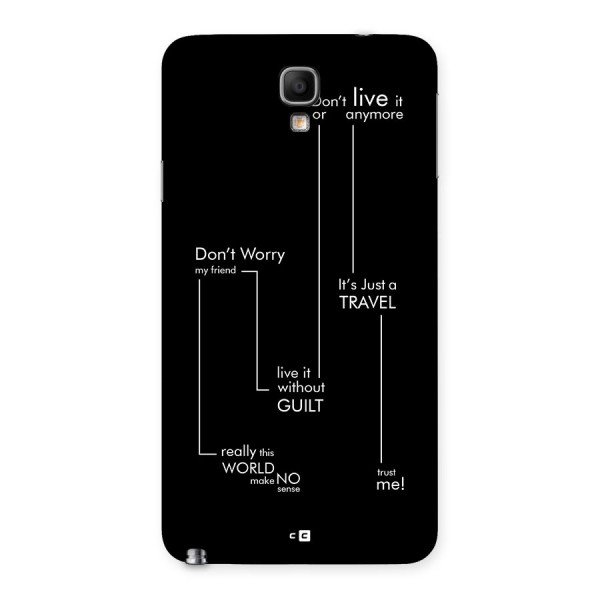 Quotes Of Life Back Case for Galaxy Note 3 Neo