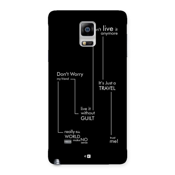 Quotes Of Life Back Case for Galaxy Note 4