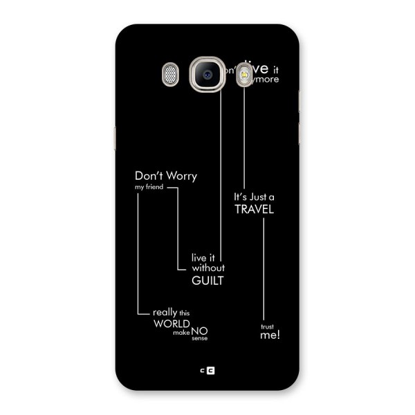 Quotes Of Life Back Case for Galaxy On8