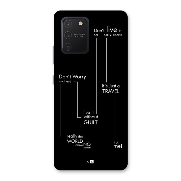 Quotes Of Life Back Case for Galaxy S10 Lite