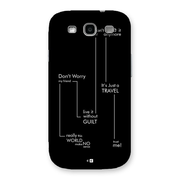 Quotes Of Life Back Case for Galaxy S3