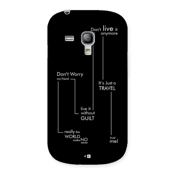 Quotes Of Life Back Case for Galaxy S3 Mini