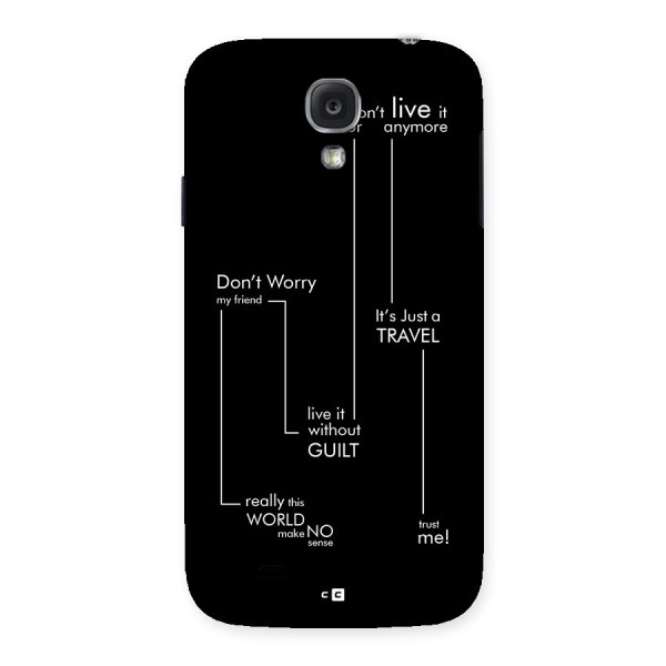 Quotes Of Life Back Case for Galaxy S4