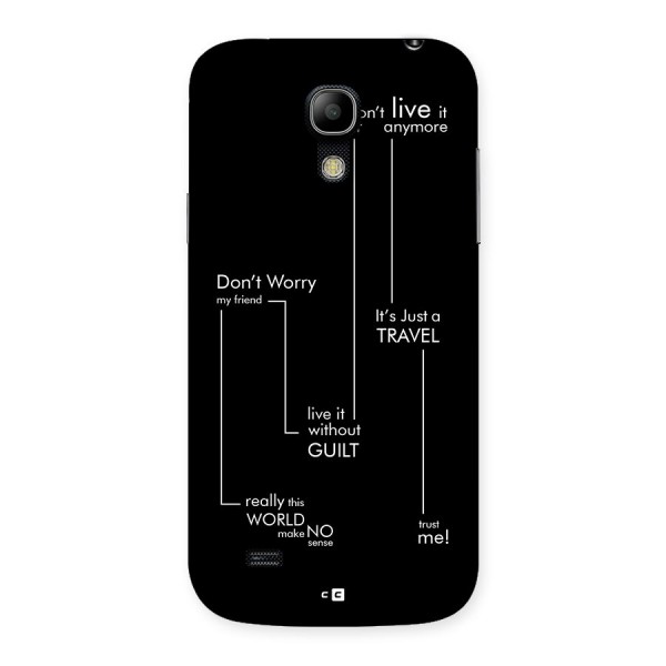 Quotes Of Life Back Case for Galaxy S4 Mini