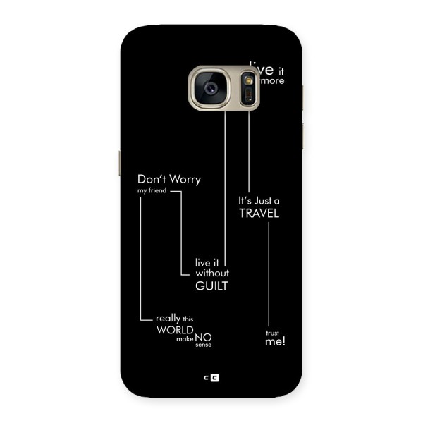 Quotes Of Life Back Case for Galaxy S7