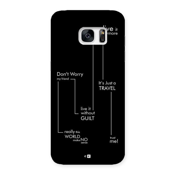 Quotes Of Life Back Case for Galaxy S7 Edge