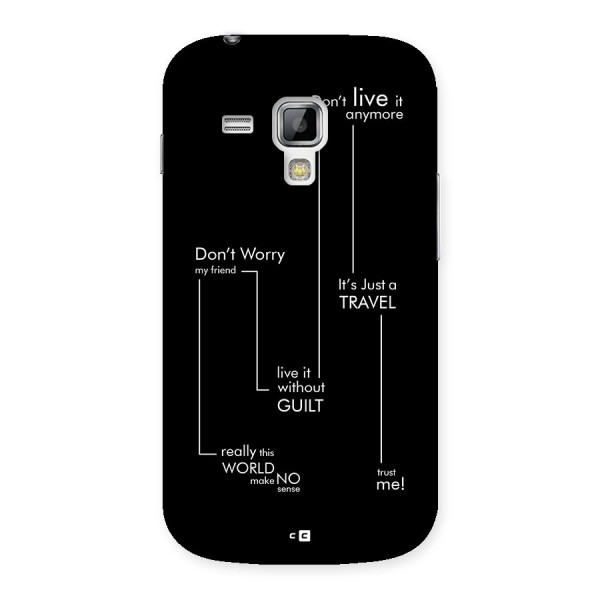 Quotes Of Life Back Case for Galaxy S Duos