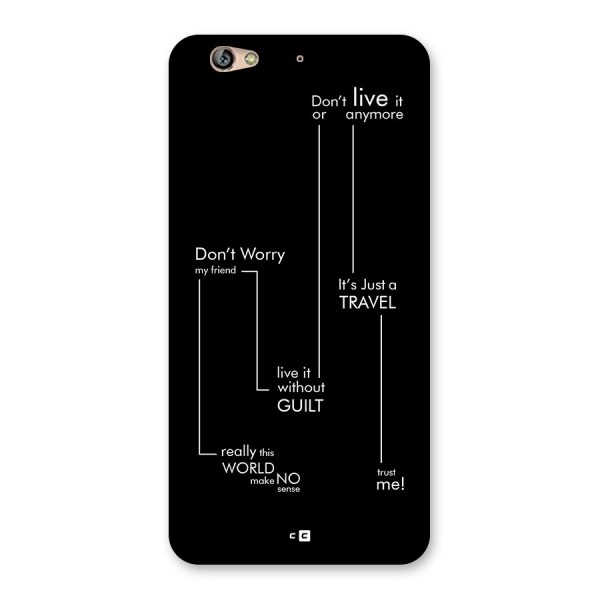 Quotes Of Life Back Case for Gionee S6