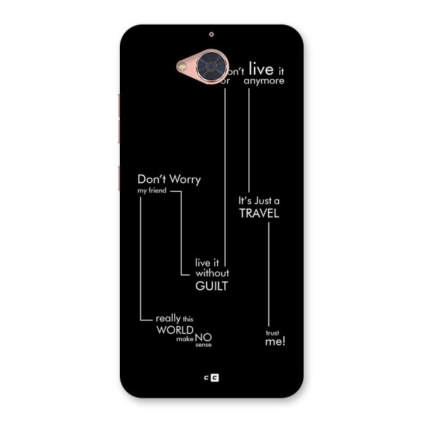 Quotes Of Life Back Case for Gionee S6 Pro