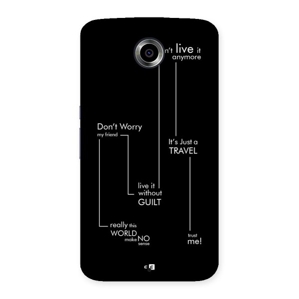 Quotes Of Life Back Case for Google Nexus 6