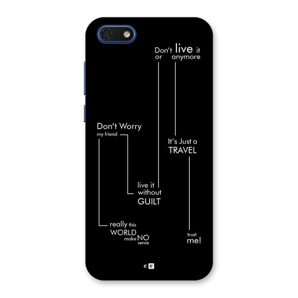 Quotes Of Life Back Case for Honor 7s