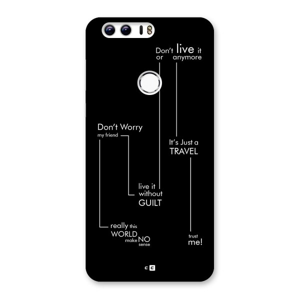 Quotes Of Life Back Case for Honor 8