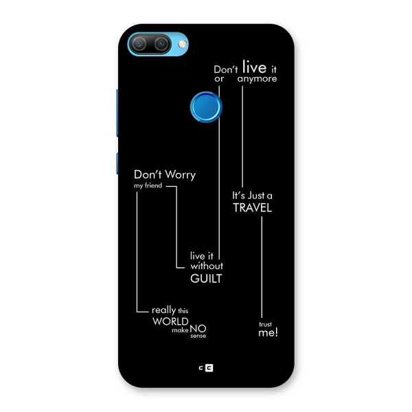 Quotes Of Life Back Case for Honor 9N