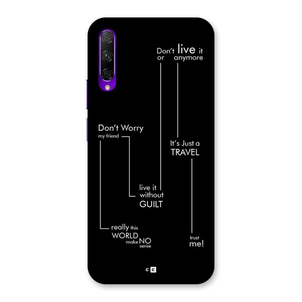 Quotes Of Life Back Case for Honor 9X Pro