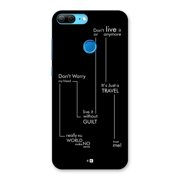 Quotes Of Life Back Case for Honor 9 Lite