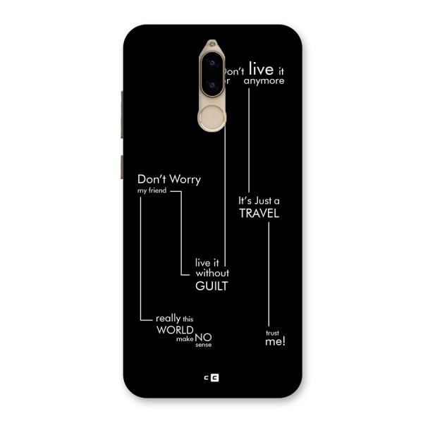 Quotes Of Life Back Case for Honor 9i