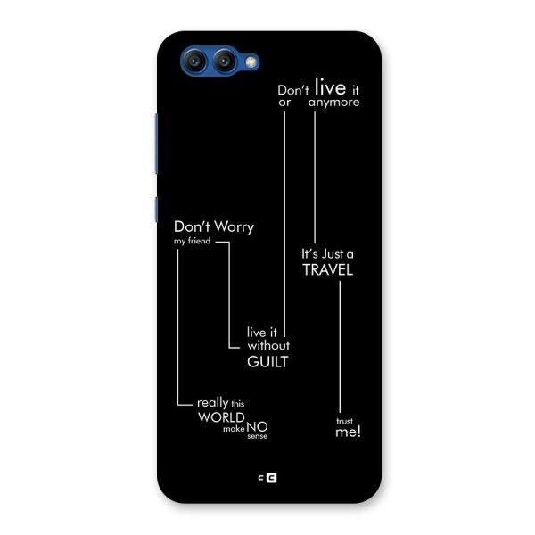 Quotes Of Life Back Case for Honor View 10