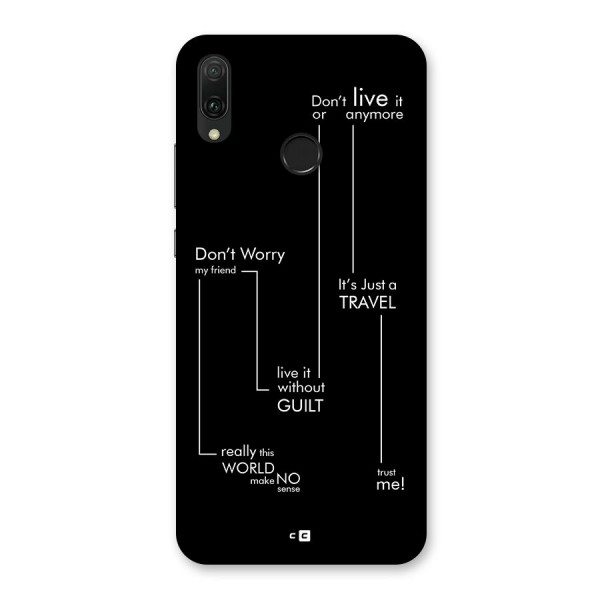 Quotes Of Life Back Case for Huawei Y9 (2019)