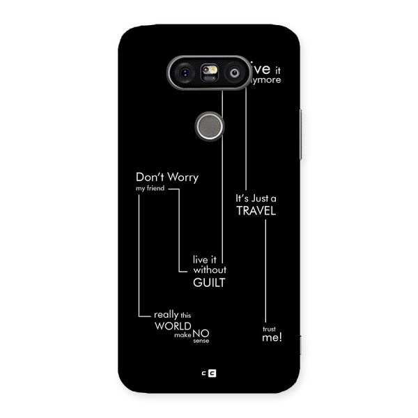 Quotes Of Life Back Case for LG G5