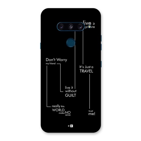 Quotes Of Life Back Case for LG  V40 ThinQ