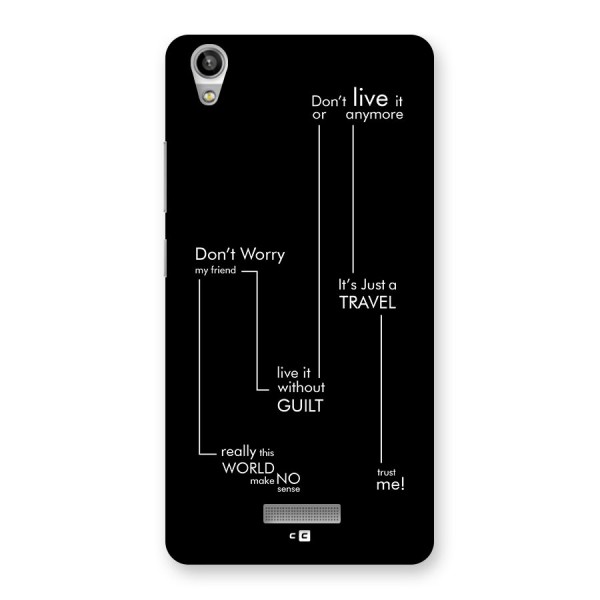 Quotes Of Life Back Case for Lava Pixel V1