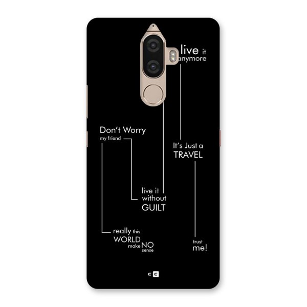 Quotes Of Life Back Case for Lenovo K8 Note