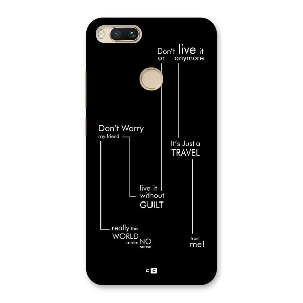 Quotes Of Life Back Case for Mi A1