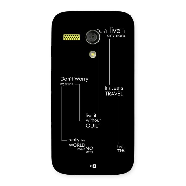 Quotes Of Life Back Case for Moto G