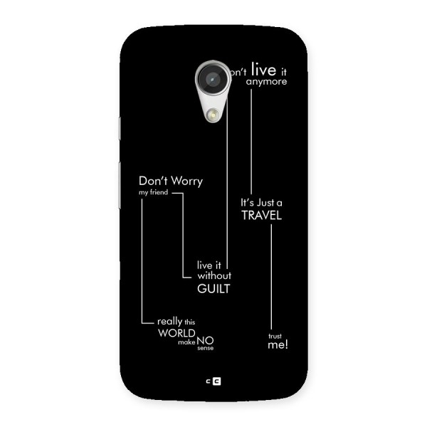 Quotes Of Life Back Case for Moto G 2nd Gen