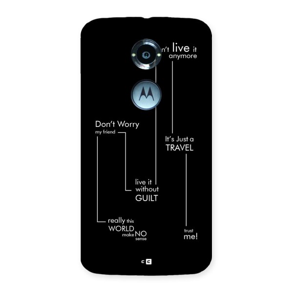 Quotes Of Life Back Case for Moto X2