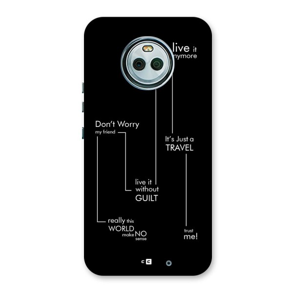 Quotes Of Life Back Case for Moto X4