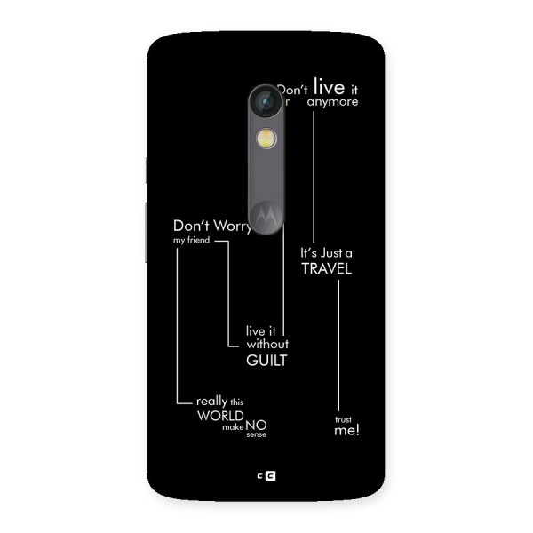 Quotes Of Life Back Case for Moto X Play