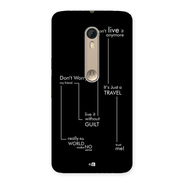 Quotes Of Life Back Case for Moto X Style