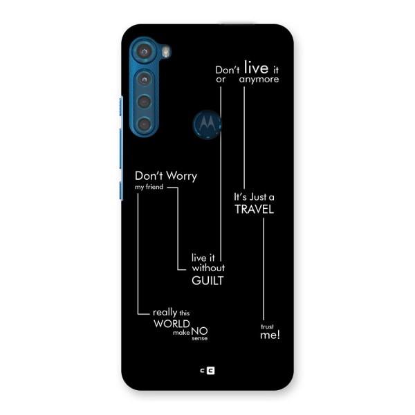 Quotes Of Life Back Case for Motorola One Fusion Plus