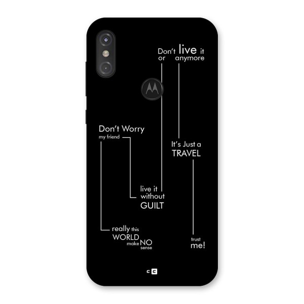 Quotes Of Life Back Case for Motorola One Power