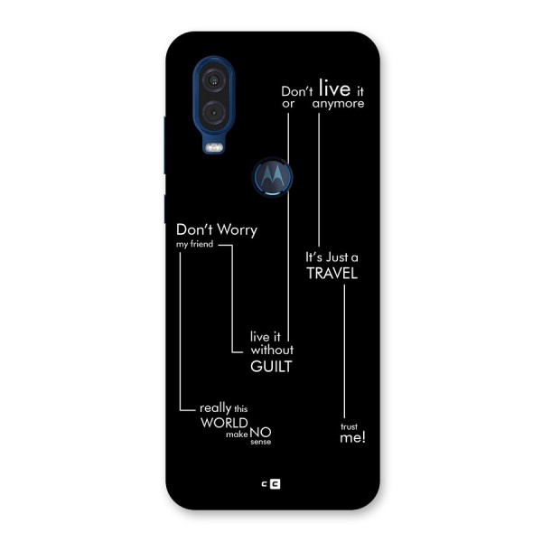 Quotes Of Life Back Case for Motorola One Vision