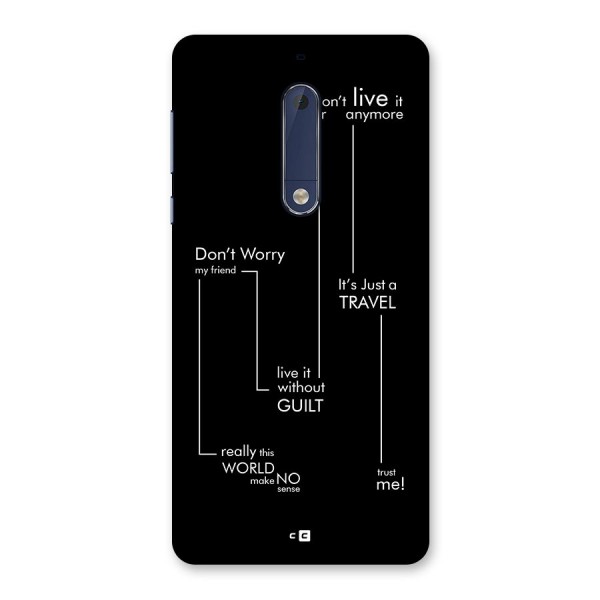 Quotes Of Life Back Case for Nokia 5