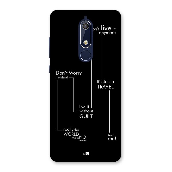 Quotes Of Life Back Case for Nokia 5.1