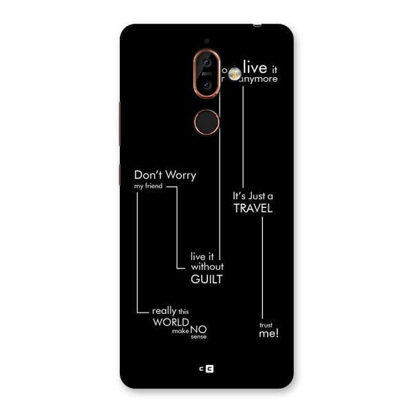 Quotes Of Life Back Case for Nokia 7 Plus