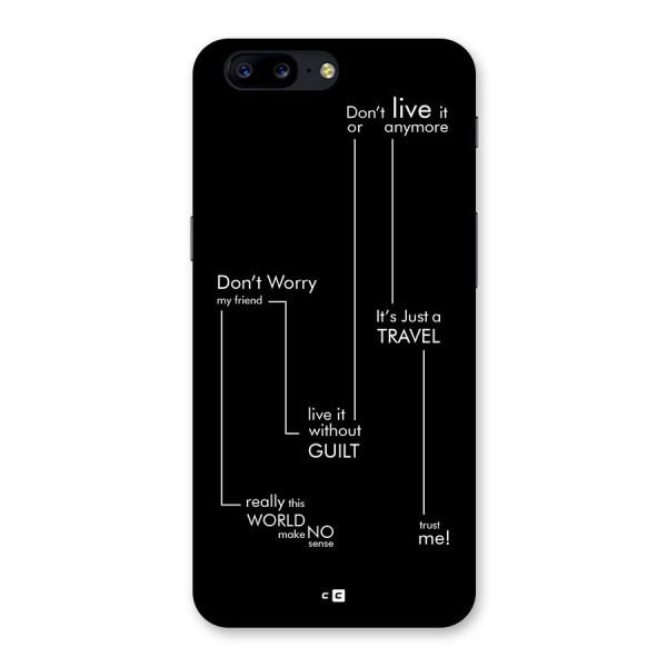 Quotes Of Life Back Case for OnePlus 5