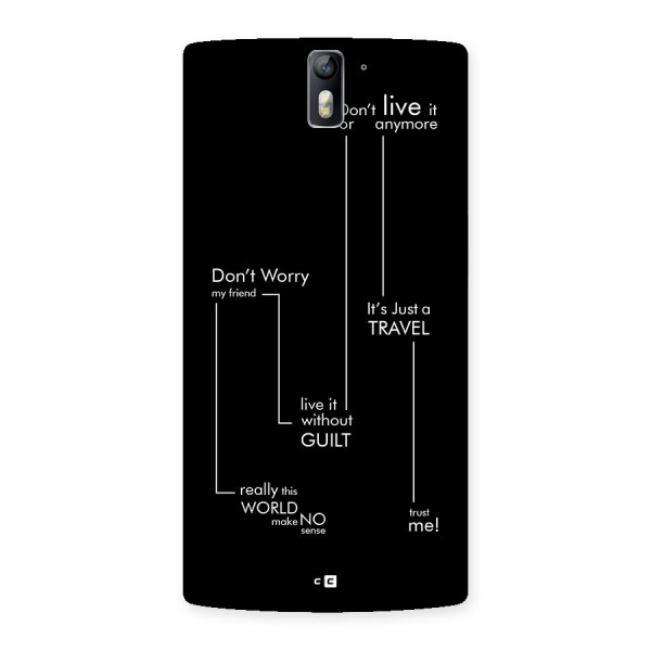 Quotes Of Life Back Case for OnePlus One